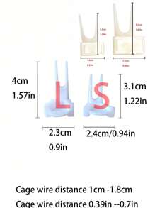 2pcs/Set Bird Vegetable & Fruit Clip Parrot, Cockatiel, Cockatoo Biting & Feeding Cage Accessories - Apricot - View 9