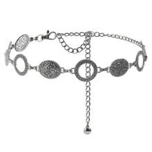 Bohemian Handmade Jewelry Waist Chain Belt, Turquoise Alloy Waist Ornament, Sexy Zinc Alloy Waist Chain For Women, Suitable For Beach, Spring/Summer/Autumn/Winter