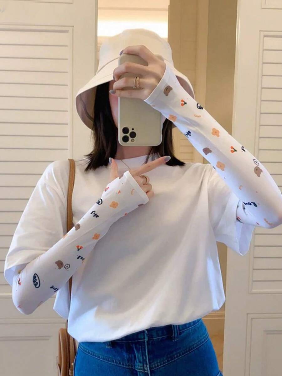 Ice Sleeves For Women, Sun Protection Sleeves, Arm Guards, UV Protection Sleeves, Outdoor Sleeves, Thin Sleeves, Ice Silk Gloves, Summer Driving - Multicolor - View 1