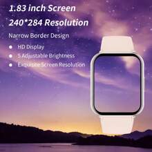SIMSONLAB Reloj inteligente con pantalla táctil completa de 4,65 cm para mujeres, recordatorio de llamadas, talla grande de 100 modos deportivos, resistente al agua hasta 10 m, batería de 280 mAh, llamada inalámbrica, notificación de mensajes, esfera personalizable, unisex, compatible con iOS y Android, gran regalo para mujeres - Multicolor - Ver 6