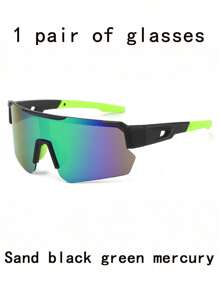 1 Pair Of Youth Outdoor Bicycle Windproof Glasses, Boys And Girls Cycling Fashion Decorative Glasses, Outdoor Sports Decorative Ordinary Glasses (With Glasses Case)