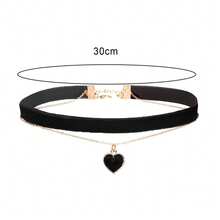 Women Collar & Accessories Set - 黑色 - 查看 2