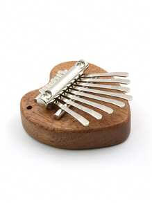 1 pieza Piano de pulgar miniatura Kalimba de 8 teclas con patrón animal, piano de pulgar miniatura portátil para principiantes - Multicolor - Ver 4