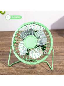 Portable USB Steel Fan - Green - View 3