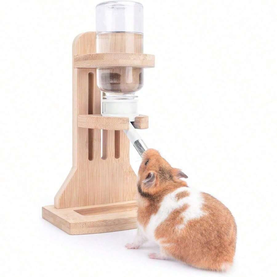 White Water Bottle With Stand - For Dwarf Hamsters, Gerbils, Mice, Rats, Degus And Other Small Pet Rodents - 白色 - 查看 1