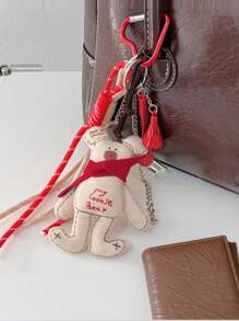 博主同款个性汽车钥匙扣彩色编织绳钥匙扣可爱包包挂件、包包装饰挂件配羽毛球。包包挂件绳饰挂绳DIY手工编织绳挂饰绳包包钱包饰物挂件独特包包装饰包包配件生日圣诞节情人节礼物 - 彩色 - 查看 5