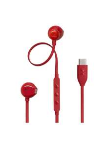 JBL TUNE 305C - سماعات أذن سلكية USB-C - صوت عالي الجودة، صوت جبل الخالص، ريموت ب- 3 أزرار ميكروفون، تصميم شبه داخل الأذن مريح للكمبيوتر والهاتف والألعاب