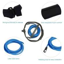 Bande élastique de natation réglable de 4 m, ceinture de résistance, bande élastique de natation professionnelle pour adultes et enfants, ceinture de natation, bande élastique de natation, bande élastique de piscine réglable