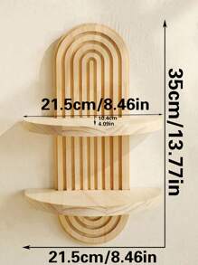 1 件新款木质墙壁装饰架，客厅阳台组合花盆架，钥匙展示收纳架，艺术背景装饰壁挂收纳架