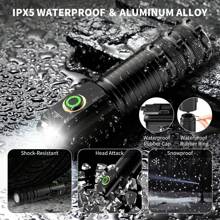 1pc Mini Portable Multifunctional Hat Clip Flashlight With 3 Modes, Bright Light, Magnetic Absorption, Hammer For Self-Defense, Aluminum Alloy Material, Suitable For Outdoor Adventures, Car Emergency Use