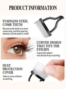 1 pieza Separador de pestañas con patrón de diamante, herramienta profesional de maquillaje de ojos para maquillaje diario, ayuda a separar las pestañas