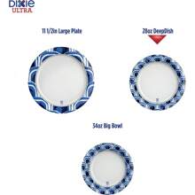 Toallas de papel de cocina Dixie Ultra Platos de papel para cena, 10 1/16, unidades - Multicolor - Ver 10