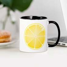CafePress Lemon Mug 11 Oz (325 Ml) Ceramic Coffee Mug11oz Ceramic Coffee Mug - Mother's Day, Birthday,Father's Day Gift, Easter Day Gift Idea For Dad Mom Friends Girlfriend Boyfriend - default - View 4