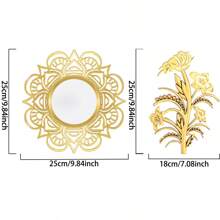Set di 3/1 specchi da parete decorativi in stile vintage europeo, decorazione per pareti, adatti per soggiorno, camera da letto, camino, arredamento per la casa