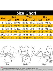 Women's Sculpting Shapewear Bodysuit Tummy Control Compression Waist Trainer Full Body Shaper Butt Lifter Wide Strap Tank Tops  Snatched Waist Square Neck Slimming Jumpsuit Plus Size - 黑色 - 查看 6