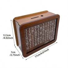 1 个带计数器的存钱罐，用于目标储蓄，成人派对游戏，适合万圣节/圣诞节/感恩节