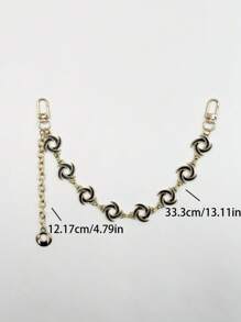 Bag Extension Chain Spiral Shaped Fashionable Minimalist Versatile Y2K - Multicolor - View 2