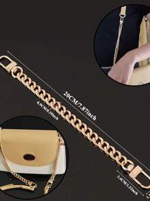3 Pcs Women Purse Strap Extender Chain For Handbags - Exquisite Replacement Chain Strap Y2K - Multicolor - View 4