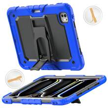 Funda a prueba de golpes y doblado para iPad, de PC duro con bordes de silicona blanda, antiarañazos, antichoques, con soporte oculto en la parte trasera, compatible con Mini6, Mini7, iPad 9.7, Air11/13 M2 2024, Air11/13 M3 2025, Pro11/13 M4 2024, iPad 10.2, iPad 7th, iPad 8th, iPad 9th, Pro 11, Air 4, Air 5, iPad 10th/11th, de 10.9 pulgadas