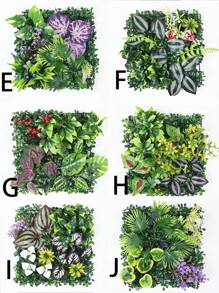 Mur arrière décoratif avec plante artificielle de pelouse Milan. Fausse pelouse, fleurs artificielles. Certaines couleurs sont aléatoires, sous réserve du produit réel reçu.
