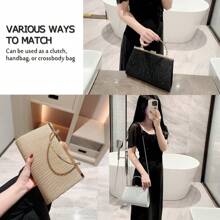 Handbags Shoulder Bags Glitter Clutch Bags For Women Sparkly Evening Bags Sequin Bag For Wedding, Party, Date, Prom - Gold - View 5