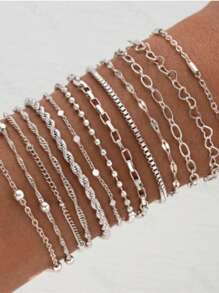 Set de joyería de 13/11/8 piezas, elegantes brazaletes dorados imitación de perla y pulsera abierta en forma de corazón, para uso diario y fiestas, accesorio multicapa, estilo vintage y elegante