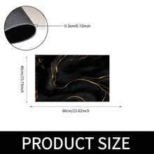 1pc Luxurious Marble Print Non-Slip Silicone Mud Kitchen Floor Mat, 3D Printed Rectangle, Suitable For Living Room, Bedroom, Corridor, Bathroom, Laundry Room - Polyester Carpet For Indoor And Outdoor Home Decor - FUCFD112 - View 15