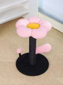 1pc Flower Shaped Cat Scratching Post, Cat Scratch Board, Cat Tower For Resting, Playing And Grooming - Multicolor - View 8