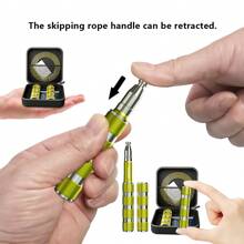 1 Set Adjustable Aluminum Alloy Bearing Jump Rope, Portable Fitness Workout Equipment For Cardio, Boxing, Calorie Burning