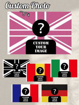 1pc Customized Flag | Personalized Flag With Custom Design | Pre-Drilled Holes | Indoor/Outdoor Home Decor | Modern Custom Design | Unique Gift For Him/Her, Family, Friends, Pets | Suitable For Anniversary, Valentine's Day, Birthday, Mother's Day, Father's Day, Graduation, Housewarming | Applicable For Restaurant, Living Room, Bedroom, Office, Tea Room