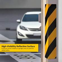 Reflective Corner Guard: Enhanced Right Angle Warning Strip For Parking Lots, Warehouses And Shopping Malls - Yellow - View 6