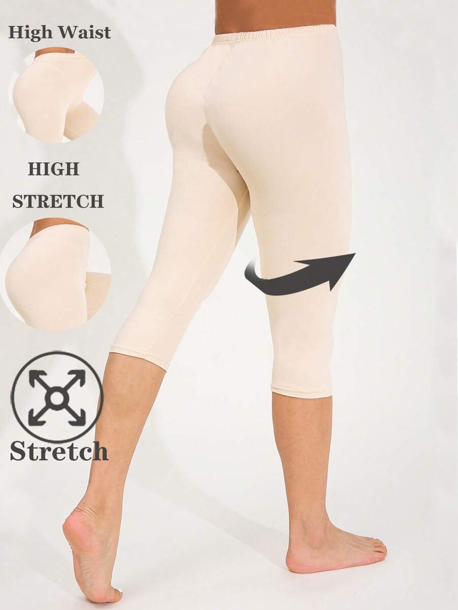 Leggings deportivos de moda casual elásticos y de estilo callejero para mujeres, de tela suave y cómoda con acabado cepillado, adecuados para gimnasio, entrenamiento, running, fitness, yoga, actividades al aire libre, ejercicio en casa, versátiles de largo 7/8