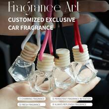 Profumo per auto da 8 ml, Diffusore d'aria solido adatto per uso quotidiano, viaggi, vacanze estive, regalo per le donne, dispenser di profumo per auto carino, profumo per auto a lunga durata, profumo per auto da donna che rimuove gli odori e ha un profumo persistente, prodotto per San Valentino, prodotto per matrimoni