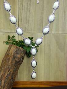 1 pezzo Collana da donna stile retrò western, con ciondolo a forma di Y e intarsi in turchese, adatta per spiaggia, vacanza, festa, collana per la clavicola