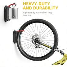 Swivel Bike Wall Mount – Space-Saving Vertical Bike Rack, Heavy-Duty Garage Bike Hanger, Sturdy Storage Hook Holds Up To 66lbs, Easy To Install, Red, 4 Pack - 2 件裝 - 查看 4