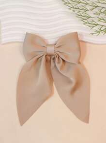 1/4/10pcs Large Bow Hair Clips, Soft Long-Tailed Bow Hairpins, Vintage Metal Hair Clip Silk Hair Clip, Elegant Hair Accessories, Great Gift For Girls Claw Clips Hair Claws Hair Barrettes, School Stuff