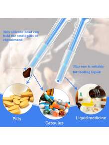 1pc Pet Pill Plunger Popper For Small Cats Dogs Pill Gun Dispenser Shooter Pet Piller Soft Tip Tablet Syringe Pusher Animal Medicine Feeder For Feeding Accessories