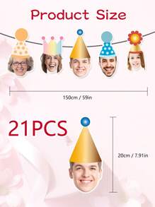 Custom Banner Birthday, Birthday Bunting Banner, Photo Banner, Birthday Face Banner, First Birthday Party, Face Party Banner Digital Back To School