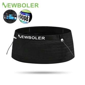 NEWBOLER NEWBOLER Elastische Sport Heuptas Pack Lichtgewicht Hardlooptas Race Nummer Riem Voor Triatlon Marathon Fietsen Bergbeklimmen Telefoon Tas