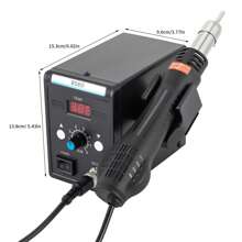 kangten 700W Hot Air Rework Station Soldering Heat Gun Digital Display Quick Station UK - Black - View 4