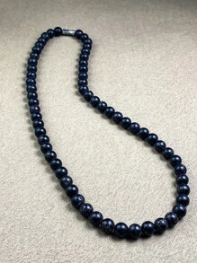 8 毫米畅销天然绿松石项链，彩色绿松石串珠项链，时尚珠宝男女通用礼物 - 項鍊 - 查看 10