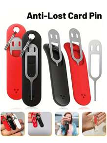 2pcs/Set Universal Portable Anti-Lost SIM Card Ejector Pin, Compatible With All Smartphones, Includes Watch Band Removal Tool