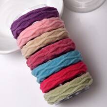 7 peças/Conjunto de Elásticos para Cabelo, Elásticos para Cabelo de Criança Elásticos, Pequenas Minibandas para Cabelo Suaves Porta-Rabos de Cabelo Acessórios para Cabelo, Multicoloridas