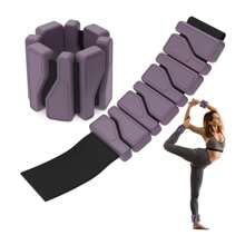 MEIYIXING 2 磅脚踝重量手环可调节瑜伽健身训练健身房硅胶可调节可穿戴手腕脚踝重量瑜伽负重硅胶健身手环隐形装备腿部护臂护腕运动训练负重环，健身房配件