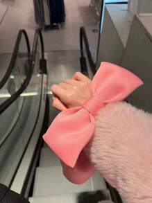 Bow Handbag, Pink Cloud Bag For Girls, New Space Cotton Cute Mini Hand-Held Bell Bag