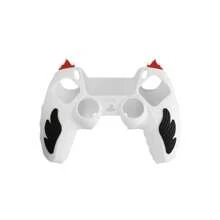 Funda protectora de silicona para el controlador de juego P5, diseño antideslizante con llamas, resistente a arañazos y caídas, accesorios para consolas de juegos