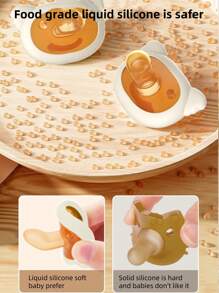 婴儿防胀气奶嘴，100% 硅胶，适合 0-6 个月婴儿
