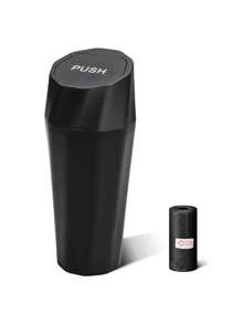 Bidone per rifiuti per auto con coperchio - Bidone per rifiuti per auto con 15 sacchetti per rifiuti - Bidone per rifiuti per auto mini a prova di perdite per auto piccole, SUV, camion - Conservazione e organizzazione per sedili anteriori e posteriori