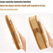 Big Capacity Pencil Pen Case Office Large Storage High Capacity Bag Pouch Holder Box Organizerfor Office Travel Holder Box Light Pink-1 - As Pic - View 5