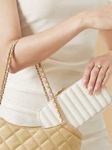 1pc Dual Metal Zipper Portable Jewelry Box With Independent Mirror, Earrings, Necklace Storage Box, Multi-Functional Accessory Travel Case